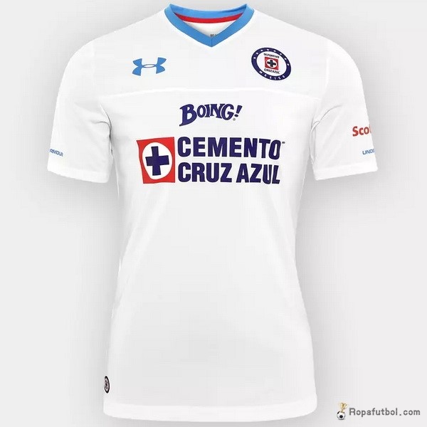 Camiseta Cruz Azul Replica Segunda Ropa 2016/17 Blanco